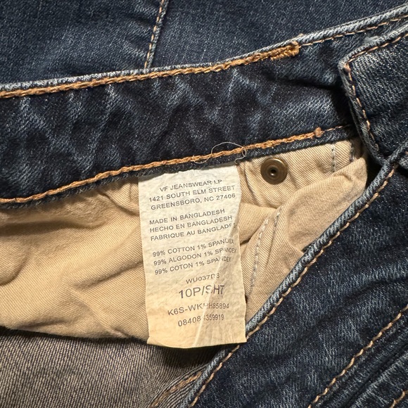 📢 Aura by Wrangler Medium/Dark Wash Jeans Size 10 Short - Picture 9 of 12